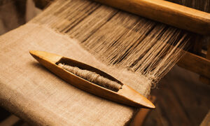 An antique weaver's loom